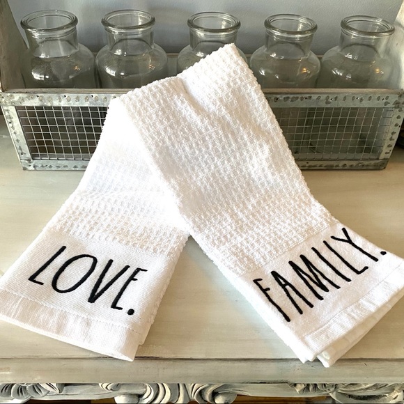 Rae Dunn Other Rae Dunn Familylove Kitchen Towel Set Poshmark